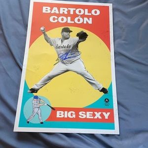 Bartolo Colón Poster SIGNED